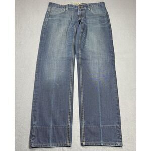 LRG Jeans 36x33 Camo Cuffed Straight Leg Heavy Denim Retro Y2K